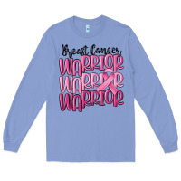 Colony Blue breast cancer warrior Long Sleeve Tee - MaliasSmallBusiness