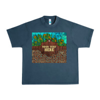 Midnight Navy preview custom cactus and sunflowers leopard turquoise Urban Heavy Tee - Artiststas