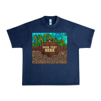 Navy preview custom cactus and sunflowers leopard turquoise Urban Heavy Tee - Artiststas