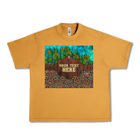 Peanut Butter preview custom cactus and sunflowers leopard turquoise Urban Heavy Tee - Artiststas
