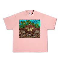 Salmon preview custom cactus and sunflowers leopard turquoise Urban Heavy Tee - Artiststas
