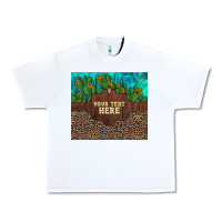 White preview custom cactus and sunflowers leopard turquoise Urban Heavy Tee - Artiststas