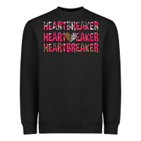 Black heartbreaker with leopard and cowhide Heavyweight Sweatshirt - NancyCooperArtShop