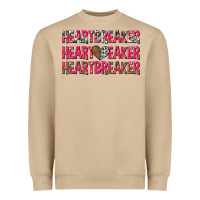 Heartbreaker With Leopard And Cowhide Heavyweight Sweatshirt | Teevron