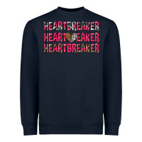 Navy heartbreaker with leopard and cowhide Heavyweight Sweatshirt - NancyCooperArtShop