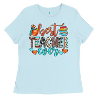Baby Blue best teacher ever Ladies Tee - JahusDesignShop