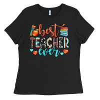 Black best teacher ever Ladies Tee - JahusDesignShop