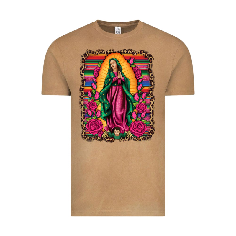 Our Lady Of Guadalupe Serape Background Vintage Tee by Artiststas | Teevron