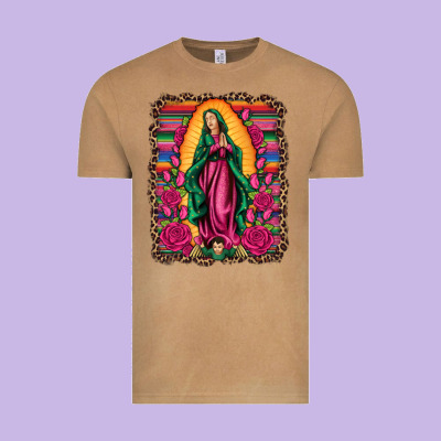 Our Lady Of Guadalupe Serape Background Vintage Tee Designed By Artiststas