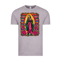 Vintage Zinc our lady of guadalupe serape background Vintage Tee - Artiststas
