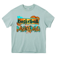 Arona basketball mama with leopard Heavy Core Tee - Zillion Design Studio