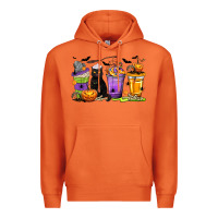 Carrot Halloween Cat Coffee Cups Premium Hoodie - texasbilliewilder