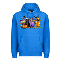True Royal Halloween Cat Coffee Cups Premium Hoodie - texasbilliewilder