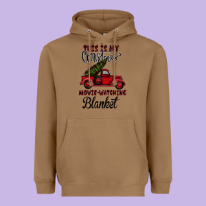 This Is My Christmas Movie Watching Blanket Heavyweight Hoodie Designed By Bettercallsaul
