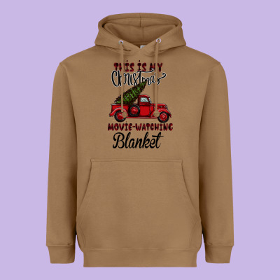 This Is My Christmas Movie Watching Blanket Heavyweight Hoodie Designed By Bettercallsaul