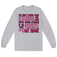 Moon Dust breast cancer we don't know how strong we are Long Sleeve Tee - MaliasSmallBusiness