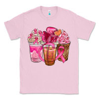 Bubblegum Pink breast cancer coffee cups Classic Tee - NancyCooperArtShop