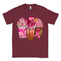 Burgundy breast cancer coffee cups Classic Tee - NancyCooperArtShop