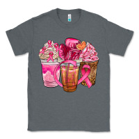 Charcoal Heather breast cancer coffee cups Classic Tee - NancyCooperArtShop