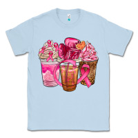 Dusty Blue breast cancer coffee cups Classic Tee - NancyCooperArtShop