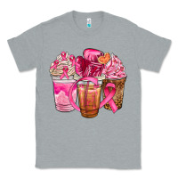 Heather Grey breast cancer coffee cups Classic Tee - NancyCooperArtShop