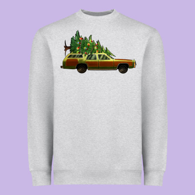 Christmas Vacation Car Heavyweight Sweatshirt Designed By Jasminsmagicworld