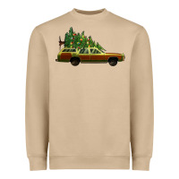 Mushroom christmas vacation car Heavyweight Sweatshirt - Jasminsmagicworld