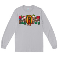 Moon Dust mexican flag our lady of guadalupe mom leopard Long Sleeve Tee - JahusDesignShop