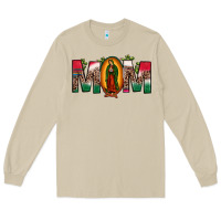 Mushroom mexican flag our lady of guadalupe mom leopard Long Sleeve Tee - JahusDesignShop