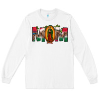White mexican flag our lady of guadalupe mom leopard Long Sleeve Tee - JahusDesignShop