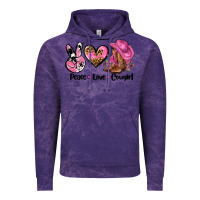 Cloud Purple peace love  cowgirl Vintage Hoodie - AdoDesignShop