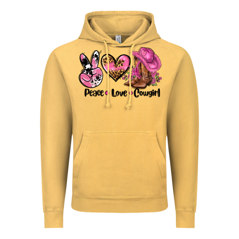 Peace Love  Cowgirl Vintage Hoodie by AdoDesignShop | Teevron