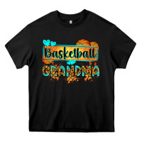 Black basketball grandma with leopard Heavy Core Tee - Zillion Design Studio