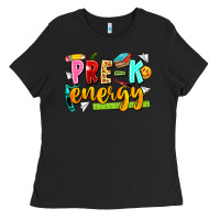 Black pre k energy Ladies Tee - texasbilliewilder