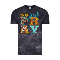 Cloud Black just pray western sunflowers Vintage Tee - AdoDesignShop