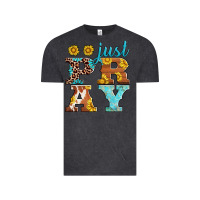 Vintage Black just pray western sunflowers Vintage Tee - AdoDesignShop