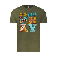 Vintage Olive just pray western sunflowers Vintage Tee - AdoDesignShop