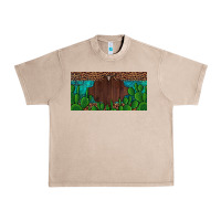 French Oak western cactus leopard and turquoise custom nametext license plate Urban Heavy Tee - Artiststas