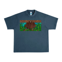 Midnight Navy western cactus leopard and turquoise custom nametext license plate Urban Heavy Tee - Artiststas