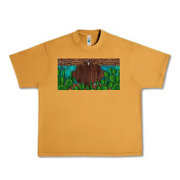 Peanut Butter western cactus leopard and turquoise custom nametext license plate Urban Heavy Tee - Artiststas