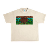 Sandshell western cactus leopard and turquoise custom nametext license plate Urban Heavy Tee - Artiststas