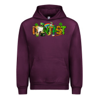 Mauve Wine St. Patrick's Day Dentist Urban Hoodie - CowGirlArtShop