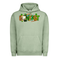 Pigment Oil Green St. Patrick's Day Dentist Urban Hoodie - CowGirlArtShop