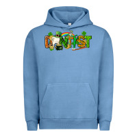 Pigment Pebble Blue St. Patrick's Day Dentist Urban Hoodie - CowGirlArtShop