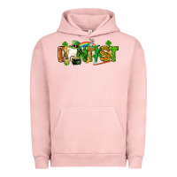 Pigment Salmon St. Patrick's Day Dentist Urban Hoodie - CowGirlArtShop