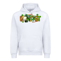 White St. Patrick's Day Dentist Urban Hoodie - CowGirlArtShop