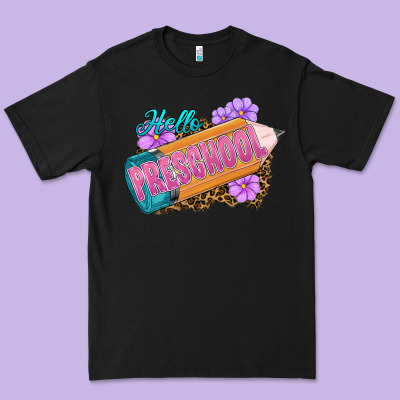 Hello Preschool Premium Tee Designed By Ranaportraitstore