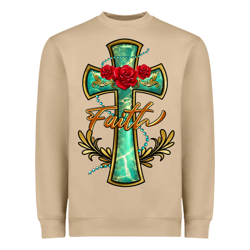 Cross Faith Heavyweight Sweatshirt by BarkalooDesign | Teevron