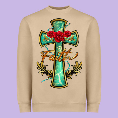 Cross Faith Heavyweight Sweatshirt Designed By Barkaloodesign