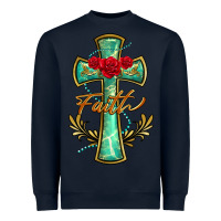 Navy cross faith Heavyweight Sweatshirt - BarkalooDesign